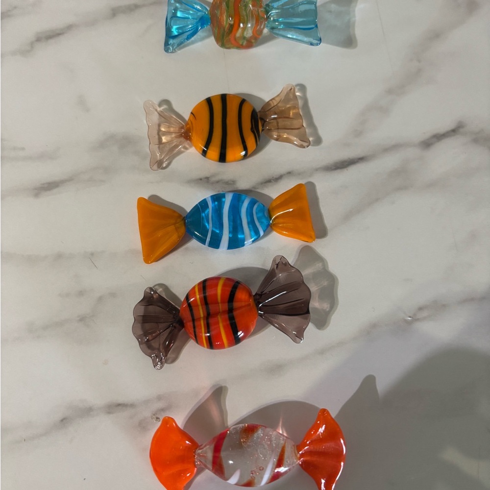 Vtg glass candy